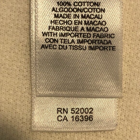 LizGolf by Liz Claiborne Ivory Zip-Up Sweater (M) — Classic Fall Style - Picture 11 of 11